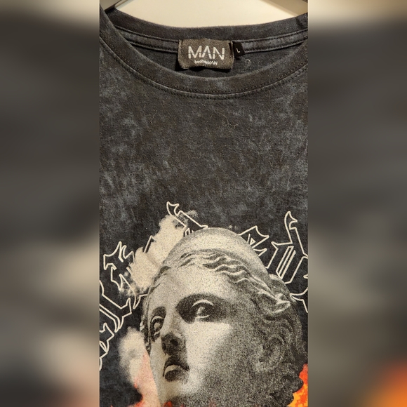 MAN boohooMan Mens Large 2013 Limited Edition Michelangelo's David T-Shirt - Picture 4 of 7